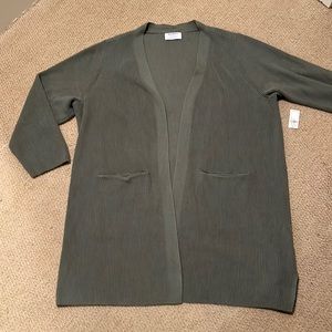 NWT lovely green Old Navy long cardigan
